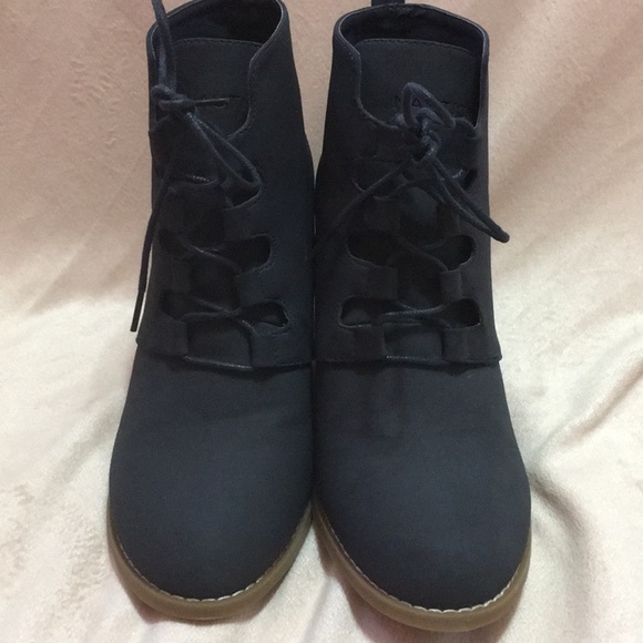 Navy blue wedges - Picture 2 of 9